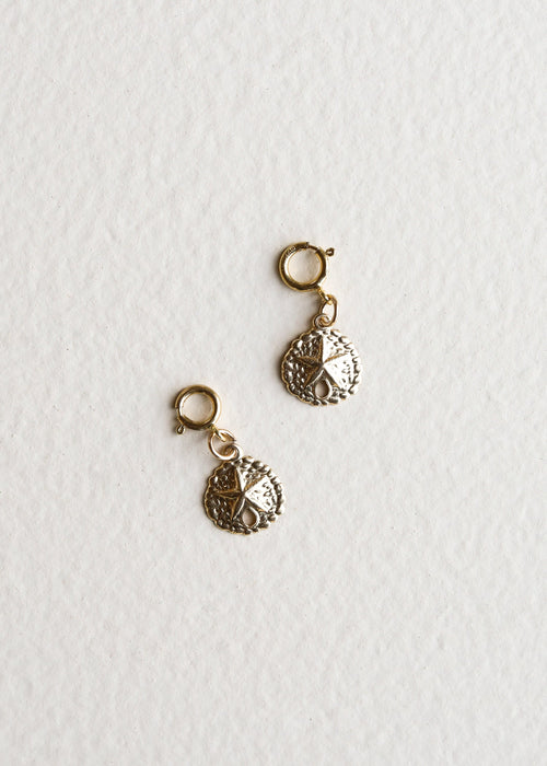 14K Gold Filled Charm - Sand Dollar | charm | Wiccan Center