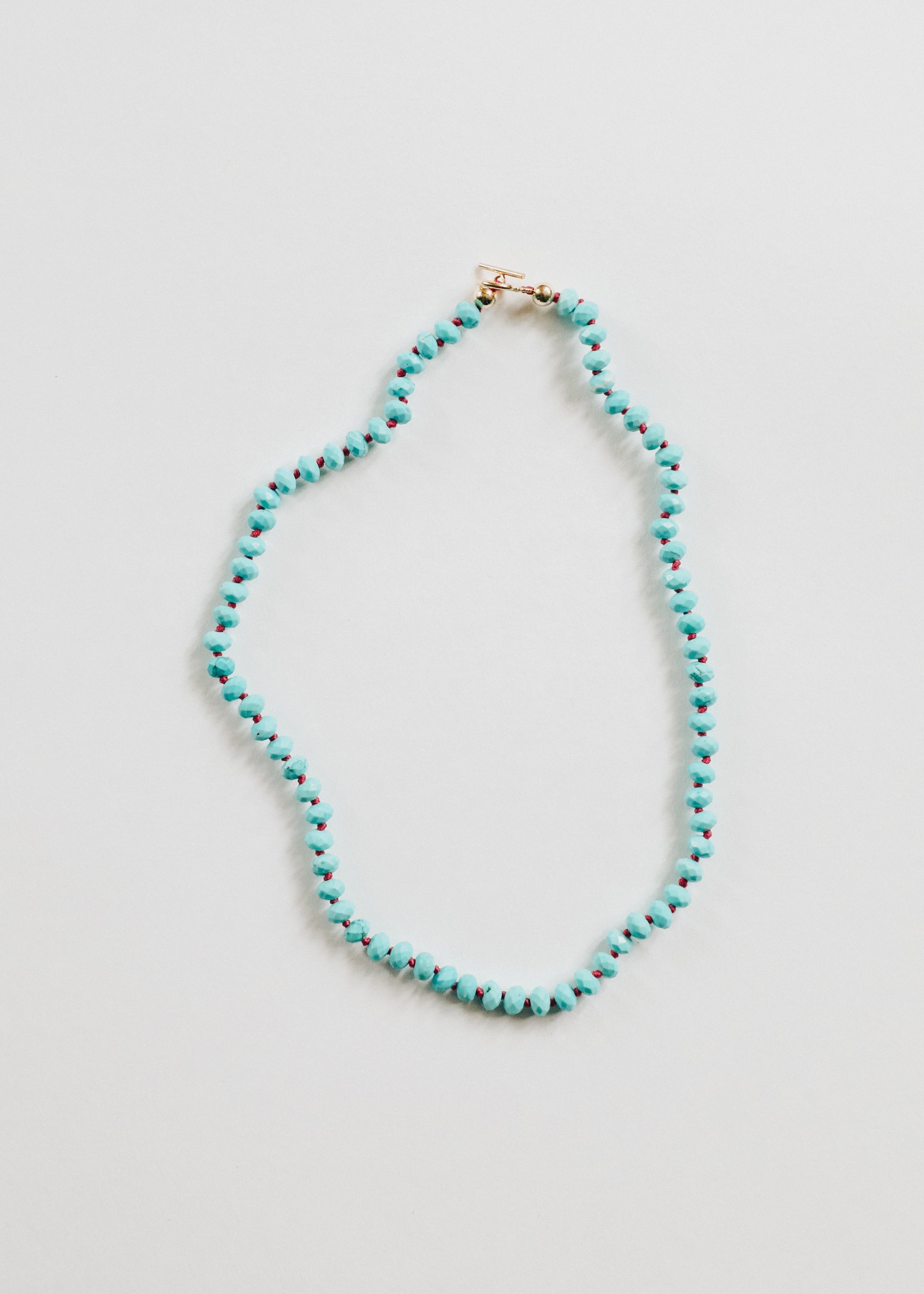 Turquoise + 14k Gold Filled Toggle || Gemstone Necklace | Necklace | Wiccan Center