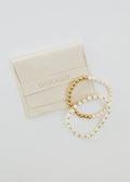 Pearl : 14k Gold Filled Sun + Moon || Stretch Bracelets | Bracelet | Wiccan Center