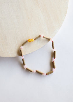 Hazelwood + Rose Quartz || Beaded Necklace | Necklace | Wiccan Center