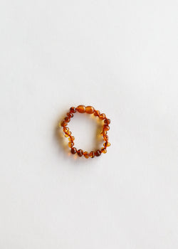 Polished Cognac Baltic Amber || Anklet or Bracelet | Bracelet | Wiccan Center
