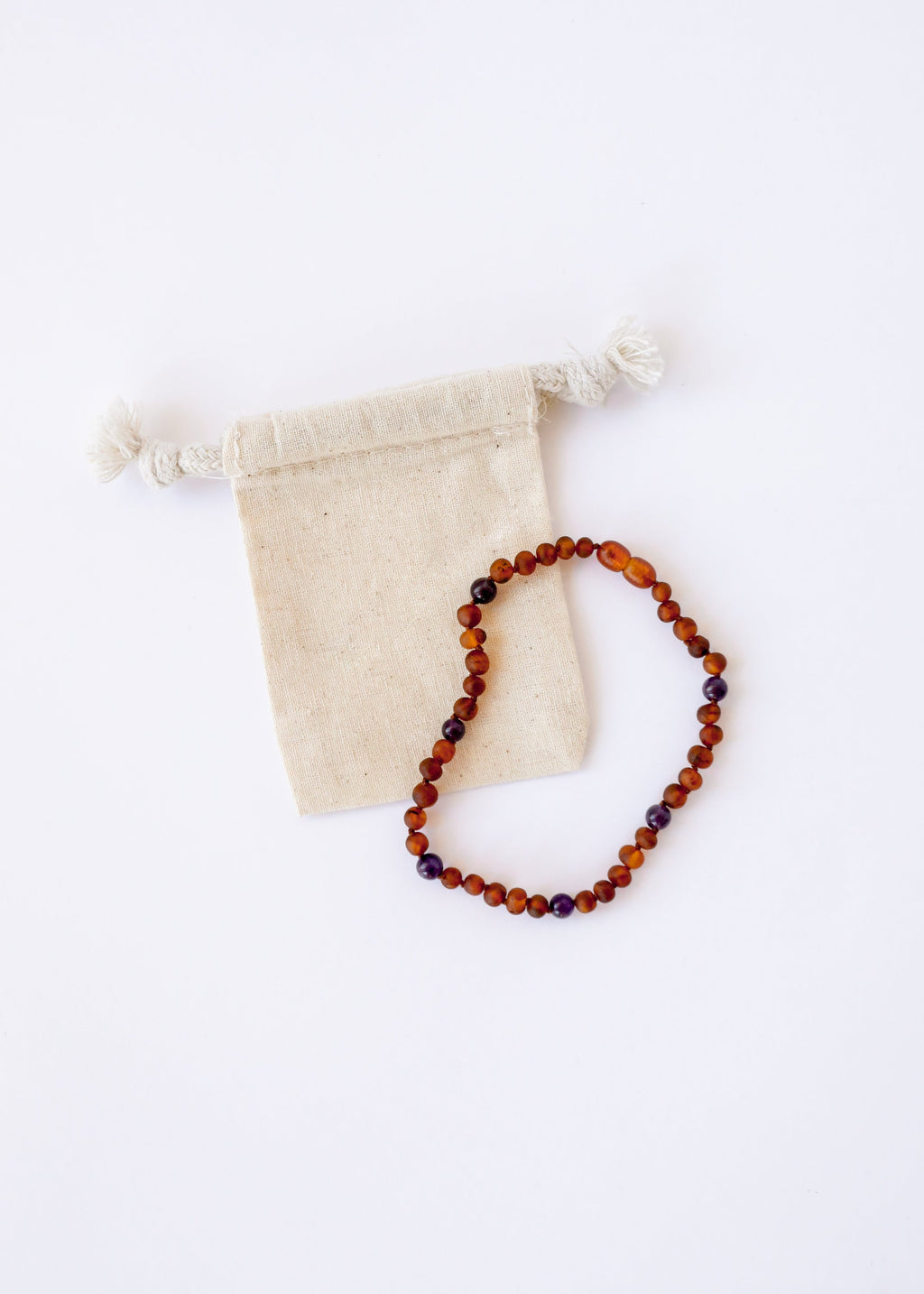 Raw Cognac Baltic Amber + Amethyst || Halo Necklace || | Necklace | Wiccan Center
