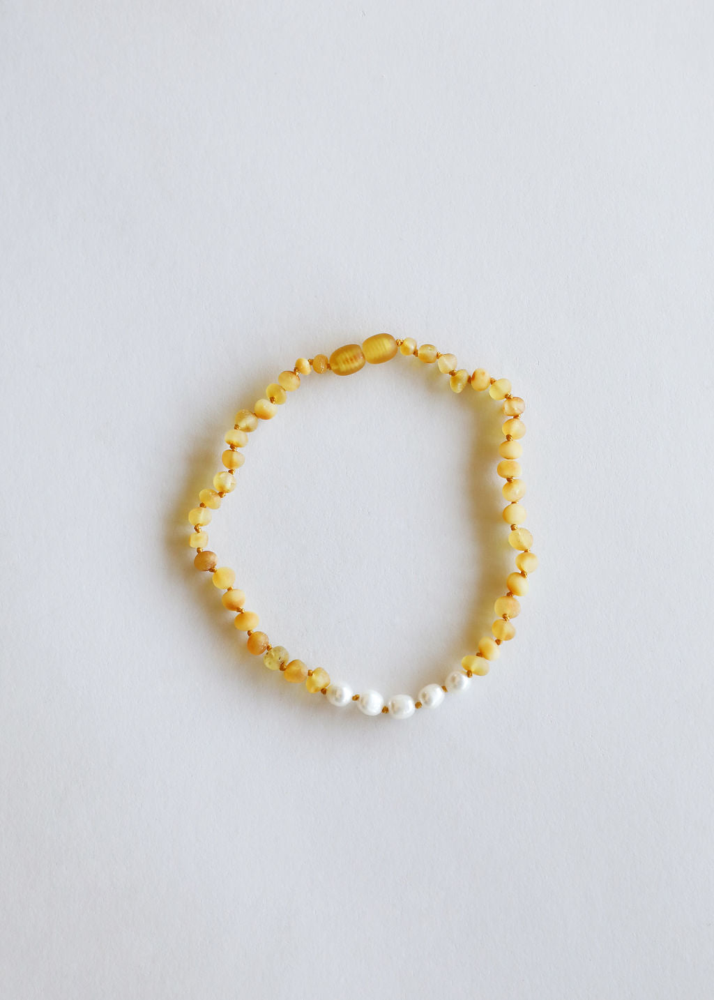 Raw Honey Baltic Amber + Pearl || Necklace | Necklace | Wiccan Center