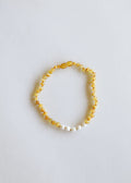Raw Honey Baltic Amber + Pearl || Necklace | Necklace | Wiccan Center