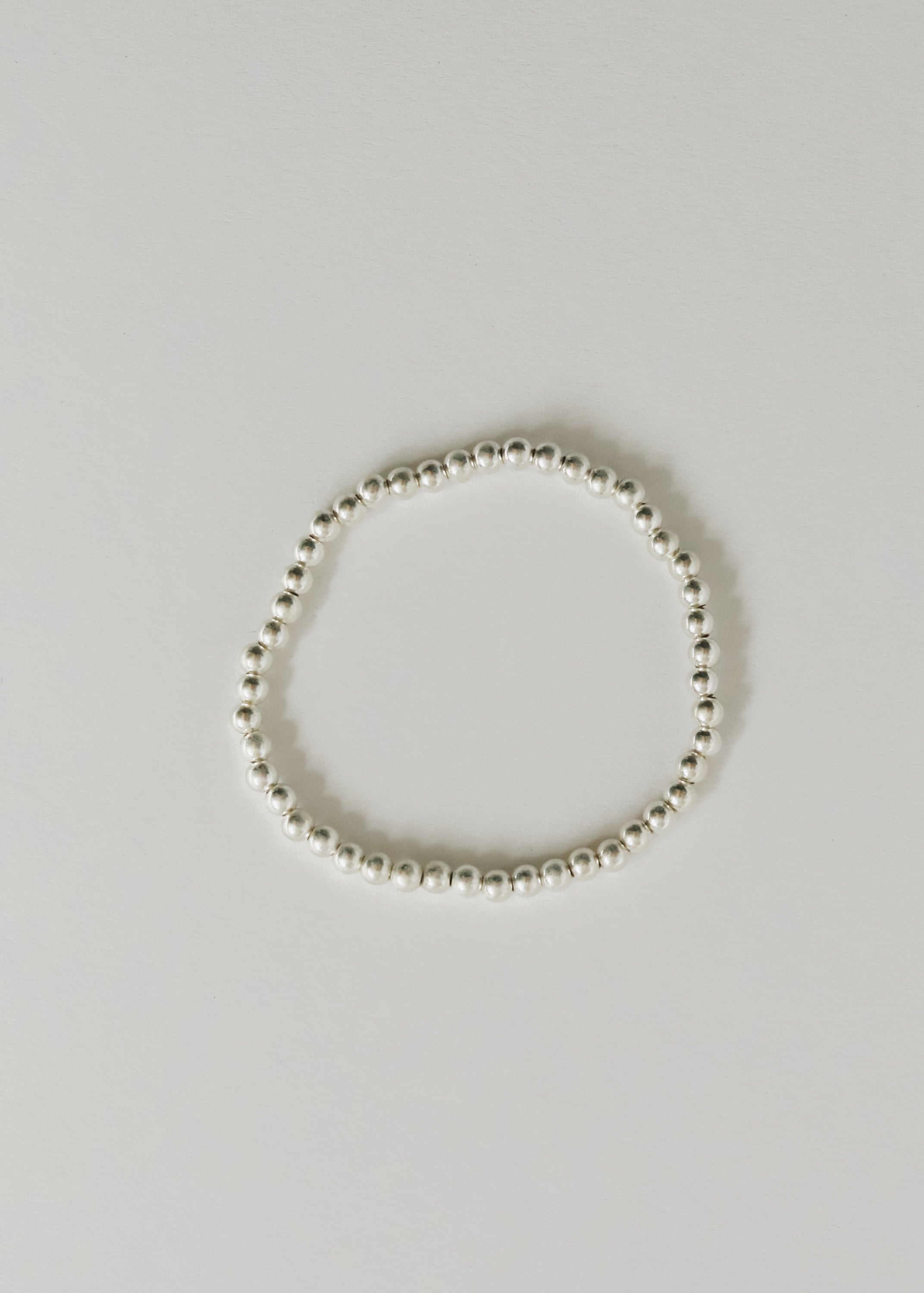 Sterling Silver || Beaded Stretch Anklet or Bracelet | Bracelet | Wiccan Center