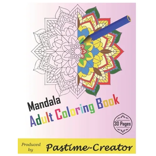 Mandala Adult Coloring Book: Colouring book for adults - Paperback | Books | Wiccan Center
