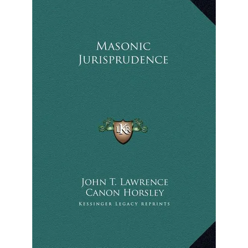 Masonic Jurisprudence - Hardcover | Books | Wiccan Center