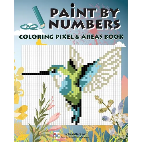 Paint By Numbers: Coloring Pixel & Areas Book - Paperback | Books | Wiccan Center