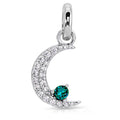 December Turquoise Birthstone Charm - Moon | Charm | Wiccan Center