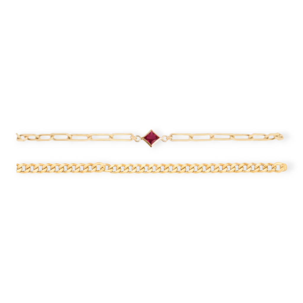 birthstone + gabi curb bracelet stack | | Wiccan Center
