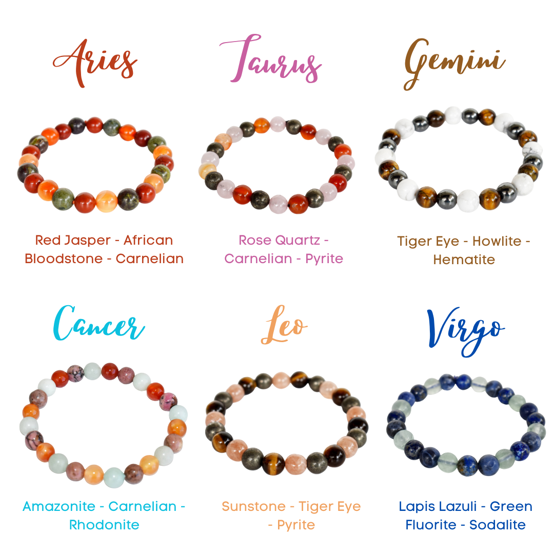 Capricorn Zodiac Crystal Bracelet, Capricorn Gifts | Bracelets | Wiccan Center