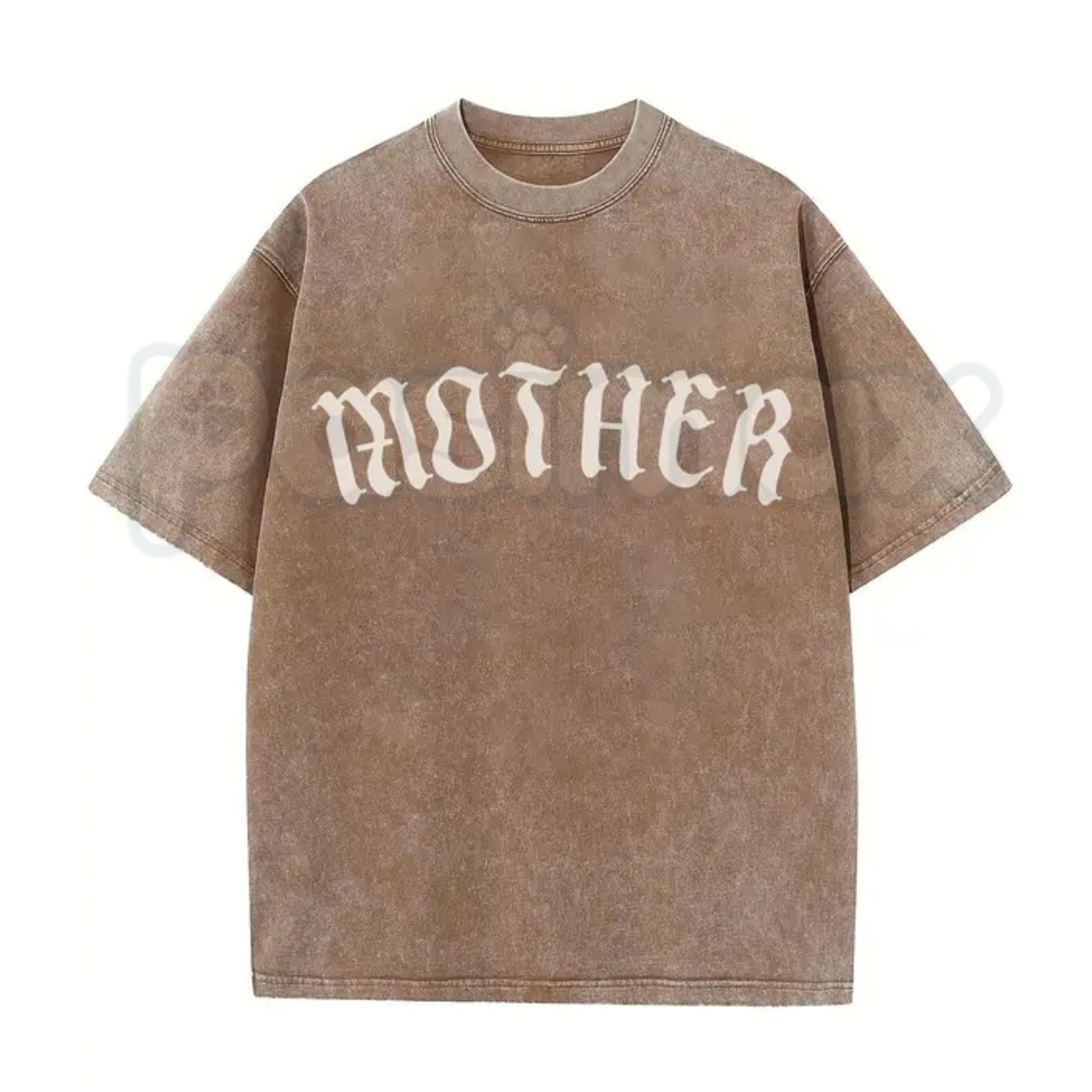 The Matriarch: Mother Gothic Washed Tee – Dark Mystic Graphic Shirt, Vintage Distressed Heavy Cotton Top | T-Shirt | Wiccan Center