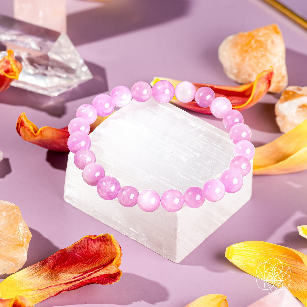 The Heart Reset - Rare Pink Kunzite Bracelet | Bracelet | Wiccan Center