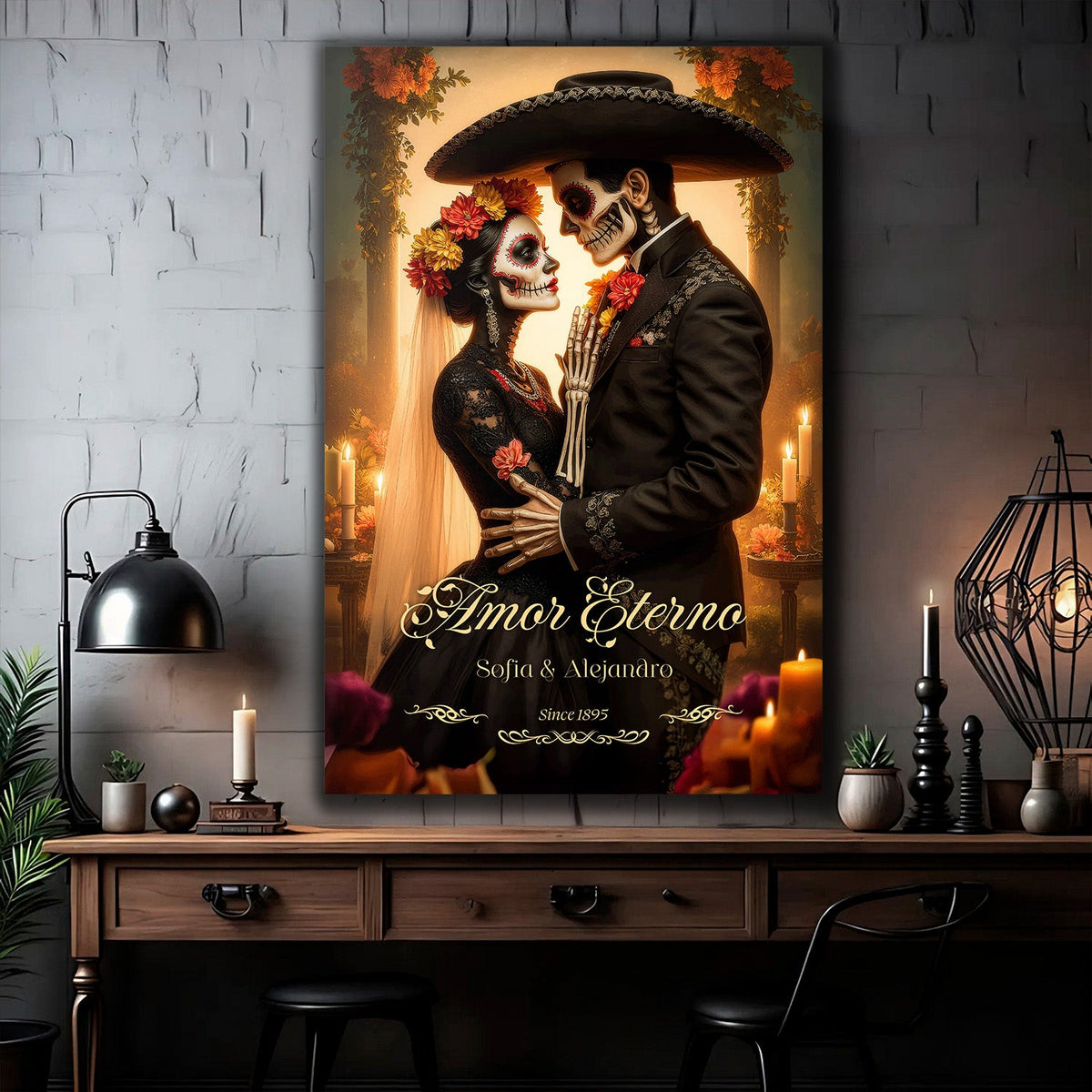 Personalized Eternal Love Halloween Sign | Canvas | Wiccan Center