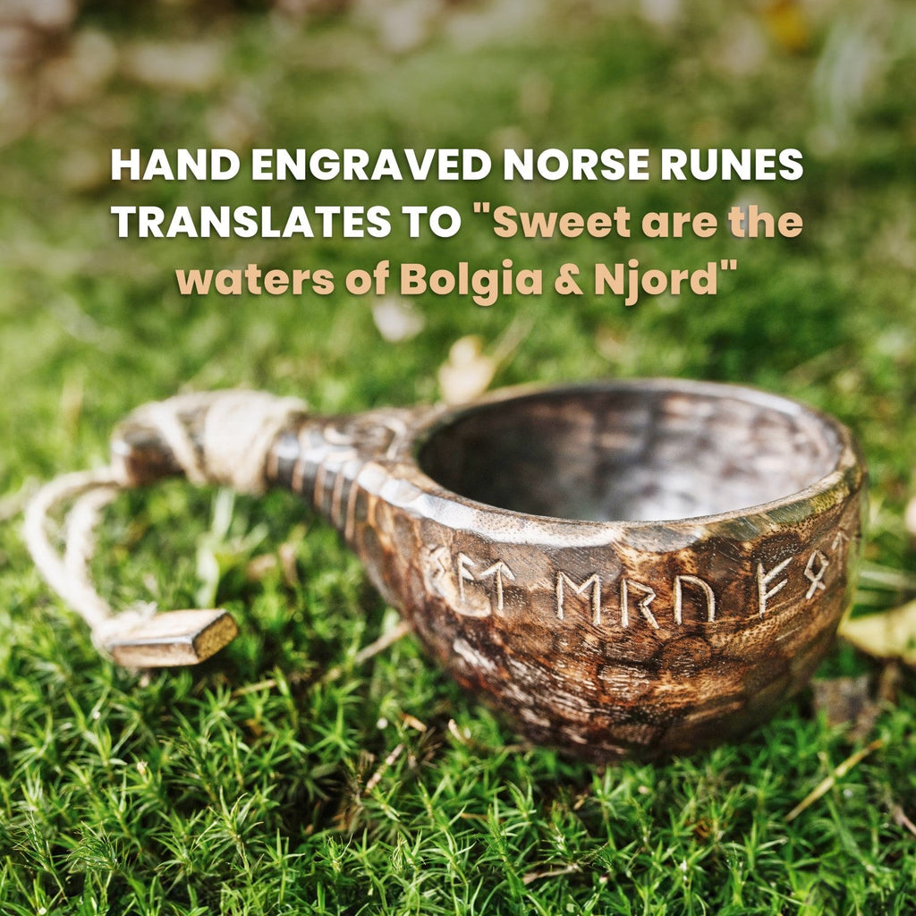 Kuksa Cup – Hand-Carved Scandinavian Bushcraft Mug | Kitchen & Dining | Wiccan Center