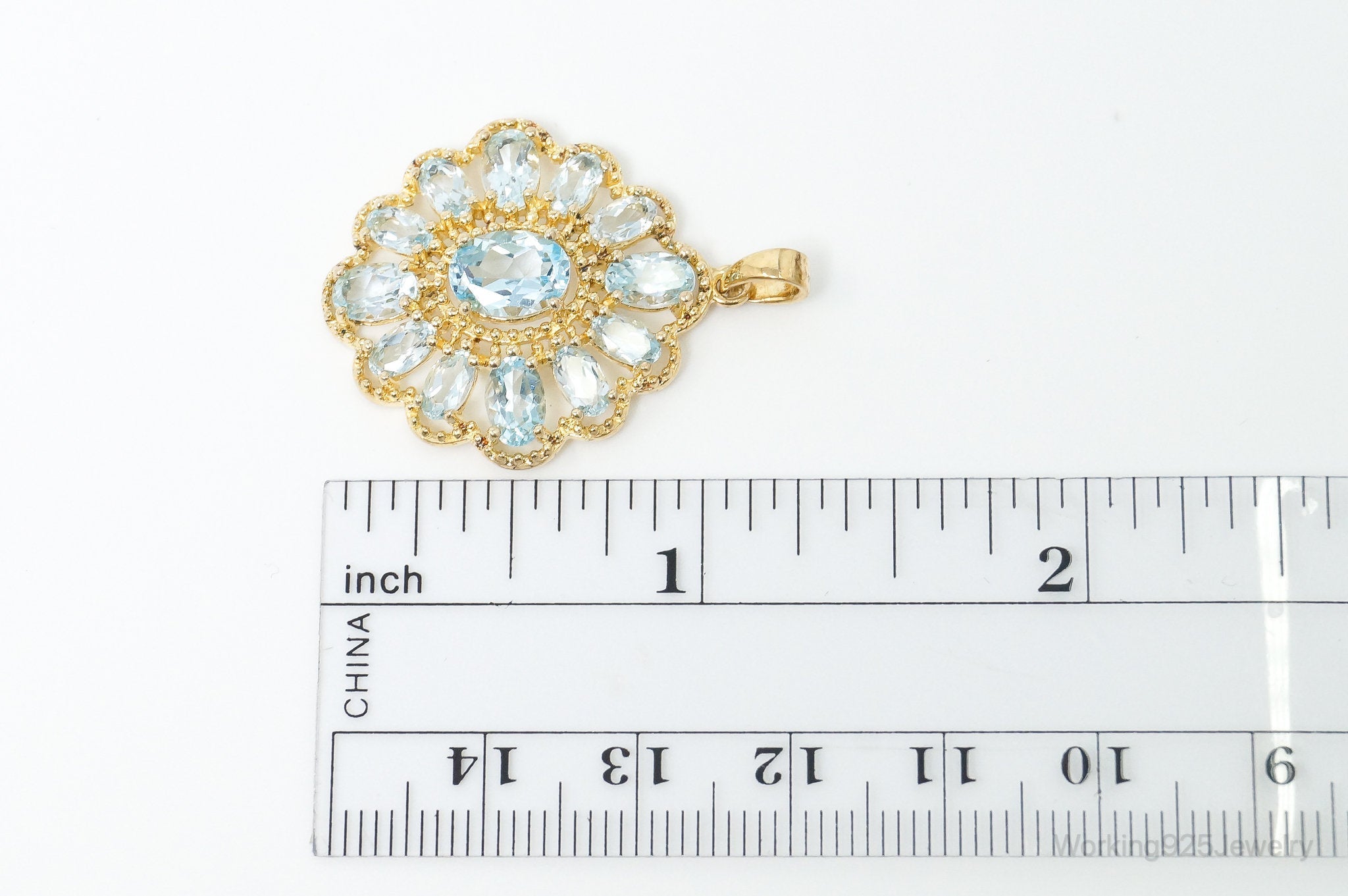 Designer Ross Simons Blue Topaz Gold Over Sterling Silver Pendant | Jewelry > Necklaces > Pendants | Wiccan Center