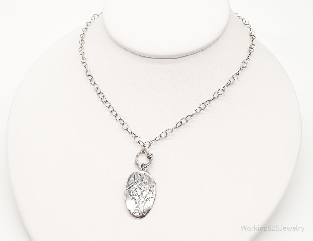 Vintage Designer Silpada Retired Family Tree Sterling Silver Necklace - 18" | Jewelry > Necklaces > Pendants | Wiccan Center