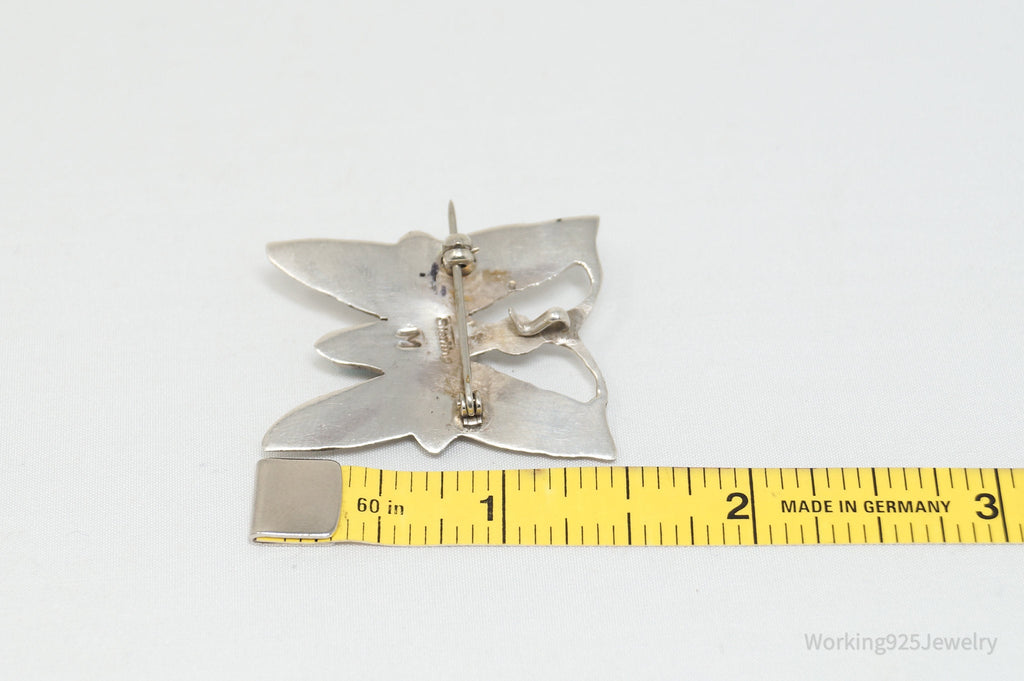 Vintage Native American Wilbur Musket Jr Navajo Sterling Silver Brooch Pendant | Jewelry > Necklaces > Pendants | Wiccan Center
