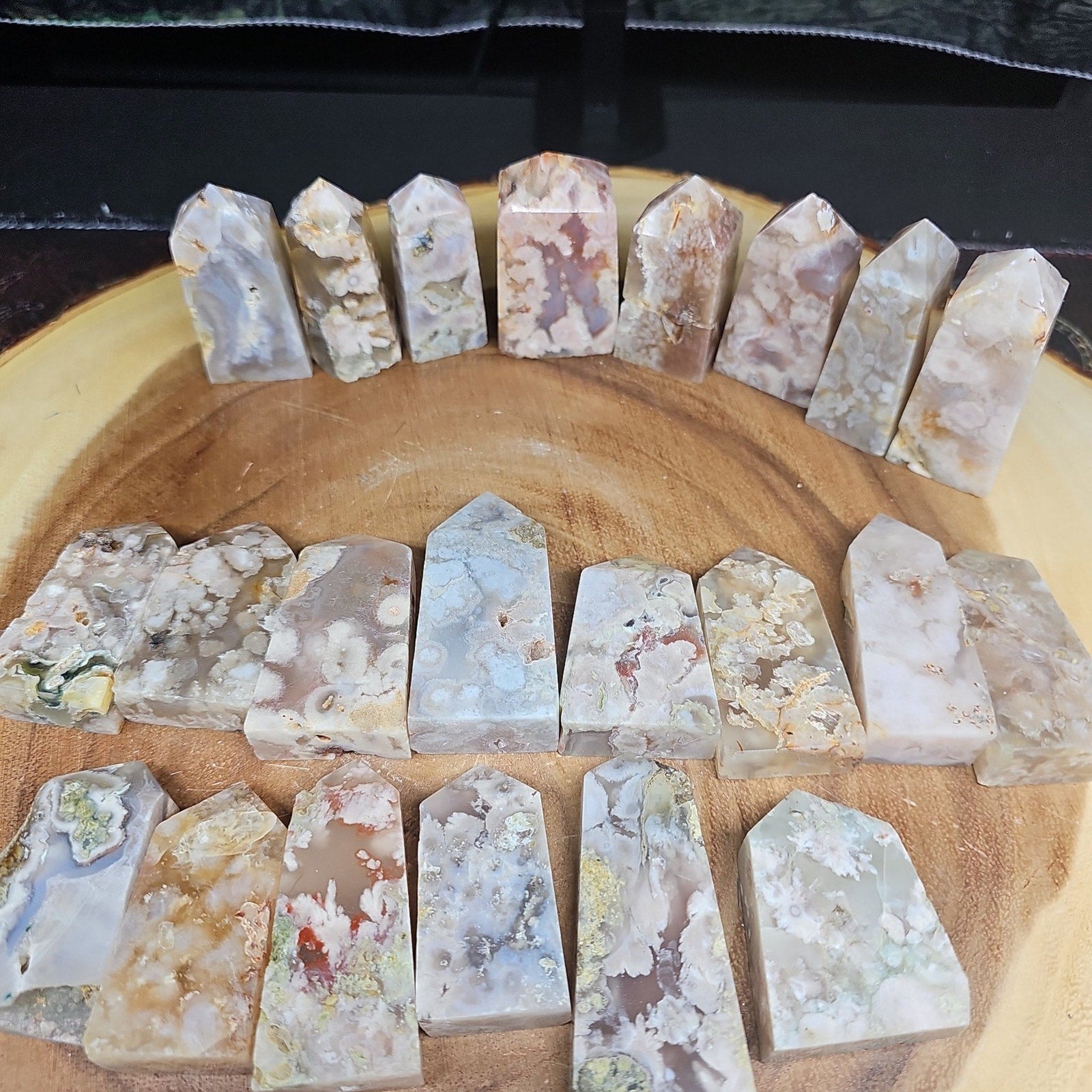 Phantom Agate cornelian towers | Crystal Points & Towers | Wiccan Center