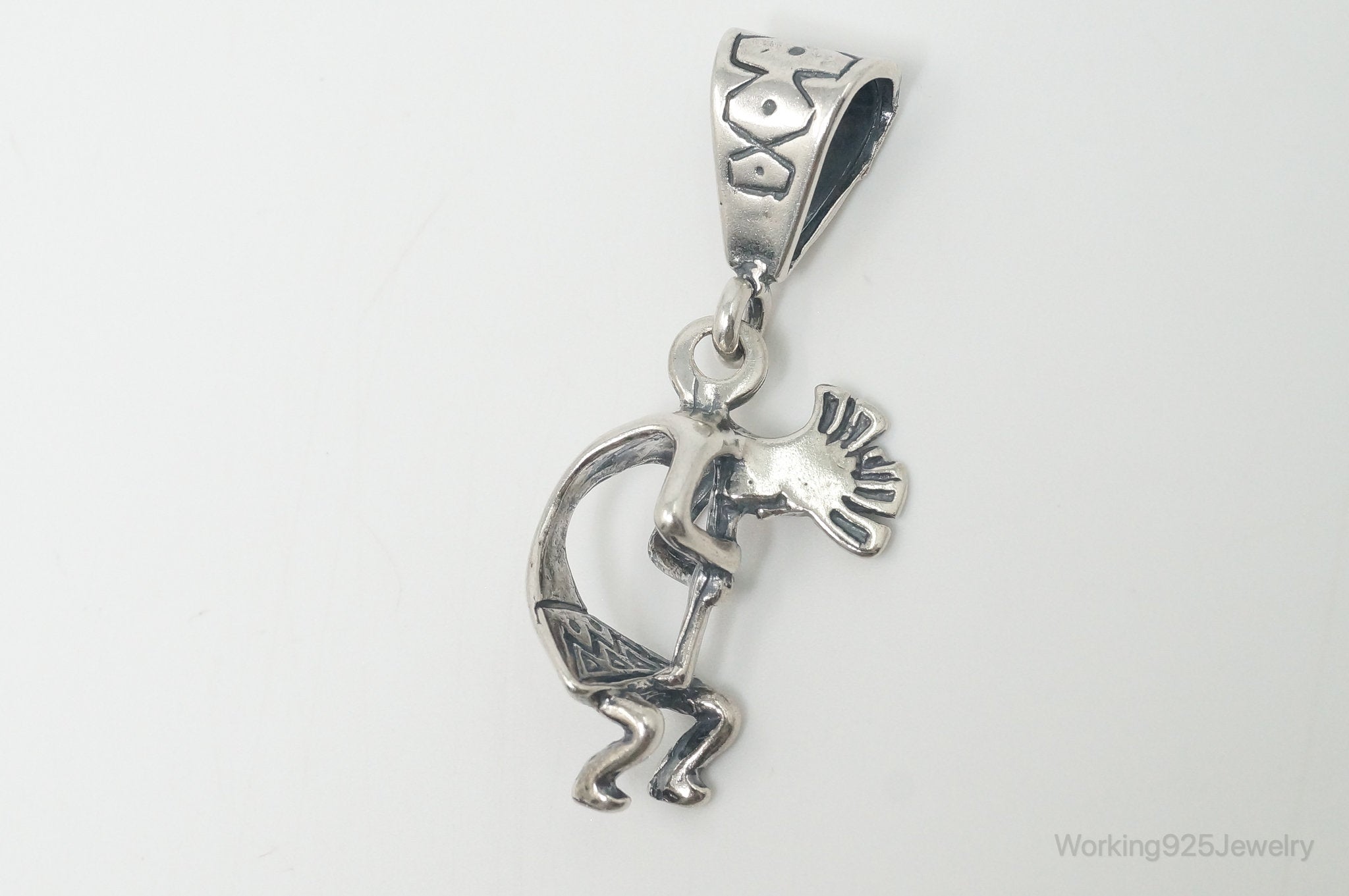 Vintage Native American Dancing Kokopelli Sterling Silver Pendant | Jewelry > Necklaces > Pendants | Wiccan Center