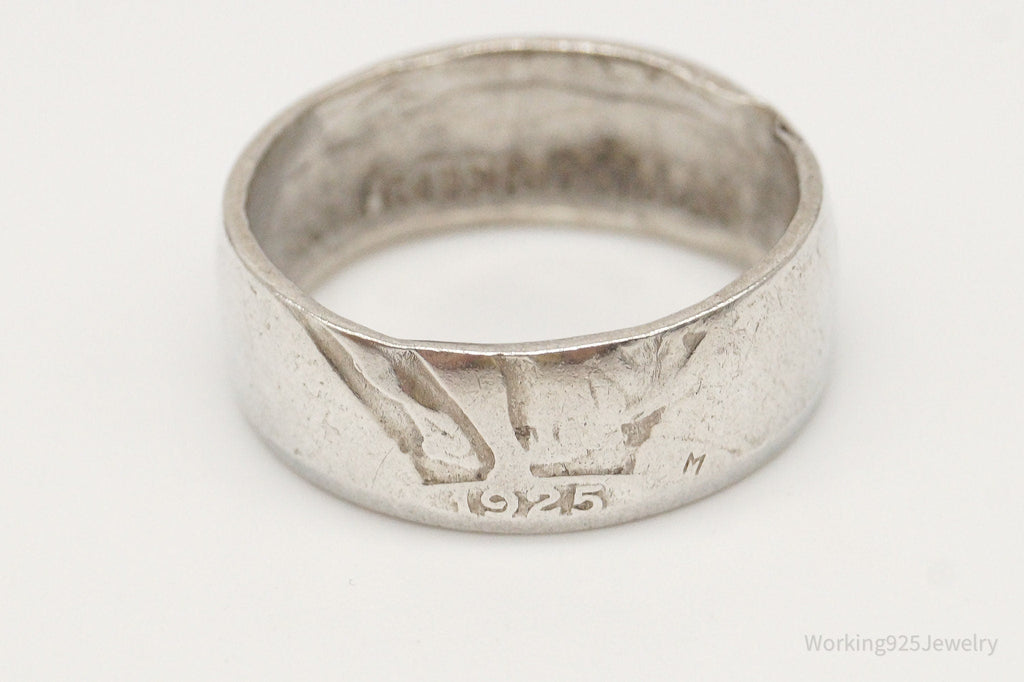 Vintage 1925 Standing Liberty Quarter Dollar Coin Silver Ring - Size 6.75 | Jewelry > Rings | Wiccan Center