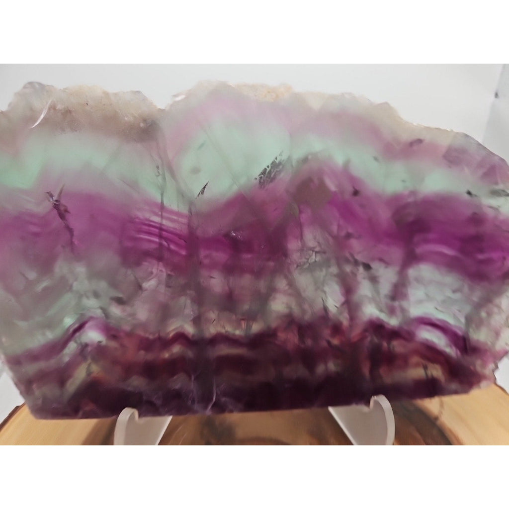 5.7LB Natural Fluorite Quartz Crystal Sheet - Vitreous Mineral Specimen | CrystalCloud Company
