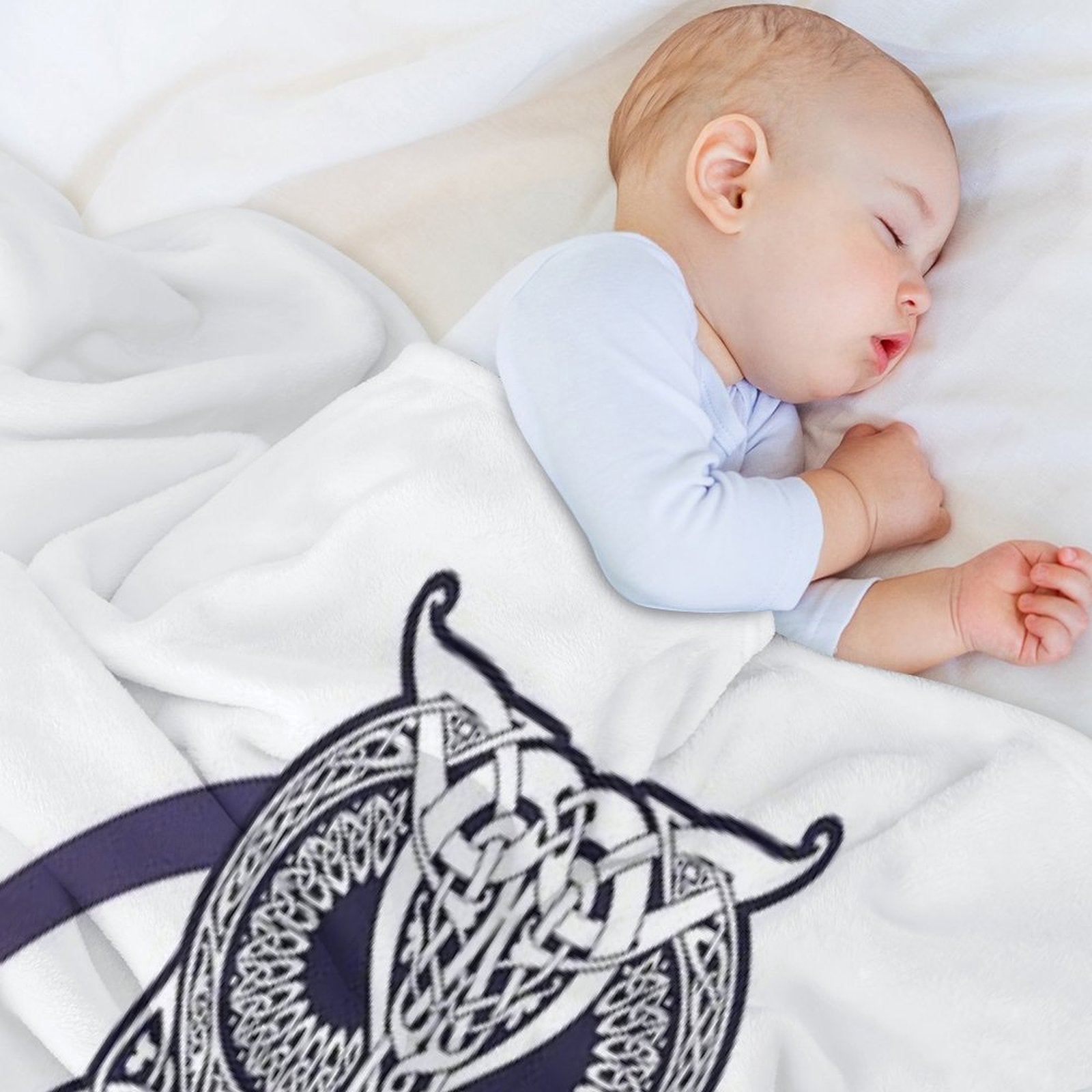 CELTIC OWL Travel-friendly Throw Blanket