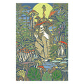 3D Dream Love Tapestry (Feminine Skeleton in Mushroom Forest with Sun) | Tapestries | Wiccan Center