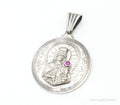 Vintage Ruby Religious Sterling Silver Pendant Charm | Jewelry > Necklaces > Pendants | Wiccan Center