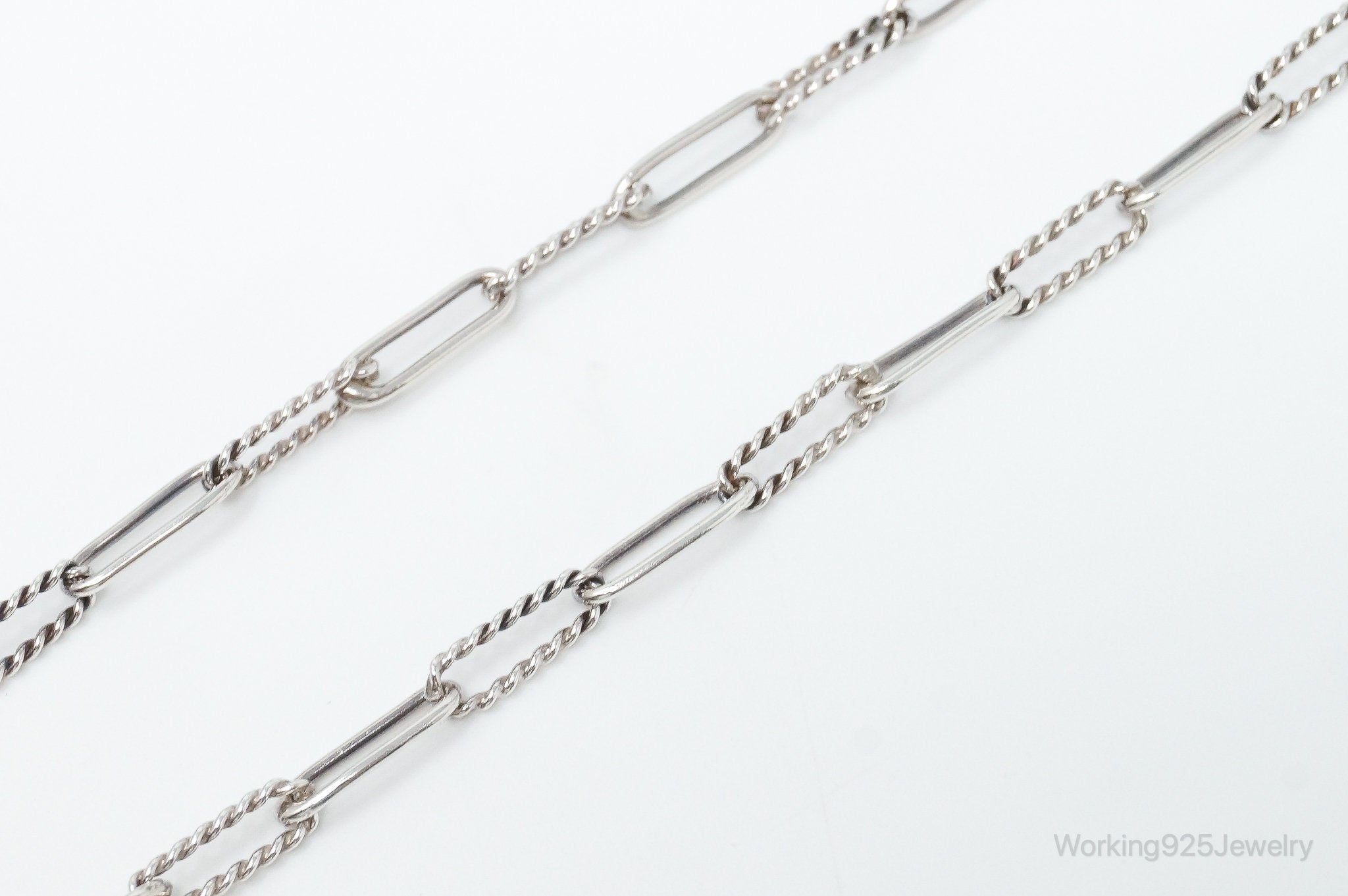 Vintage Modernist Link Sterling Silver Chain Necklace | Jewelry > Necklaces > Pendants | Wiccan Center