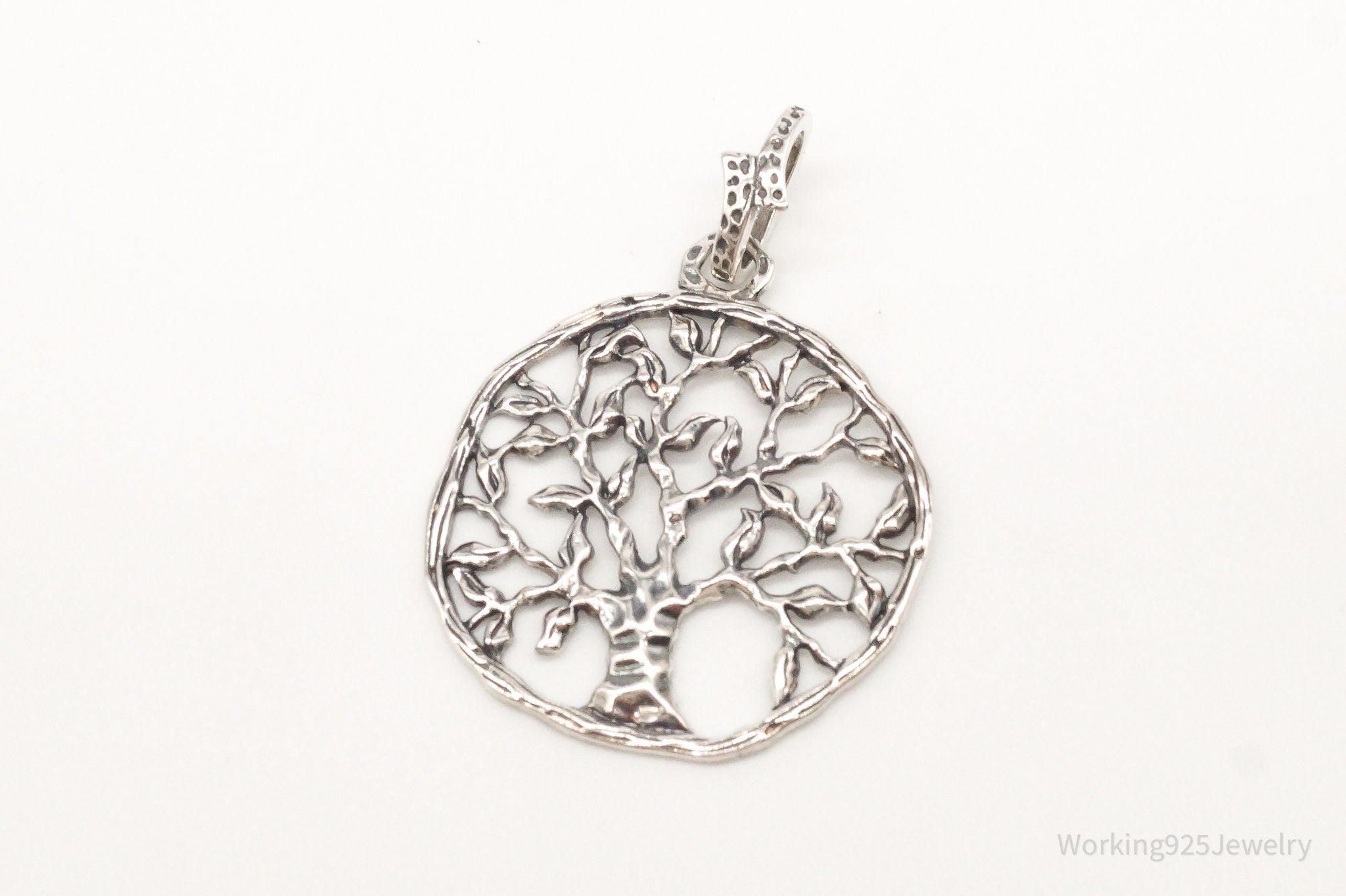 Vintage Tree Openwork Sterling Silver Pendant | Jewelry > Necklaces > Pendants | Wiccan Center