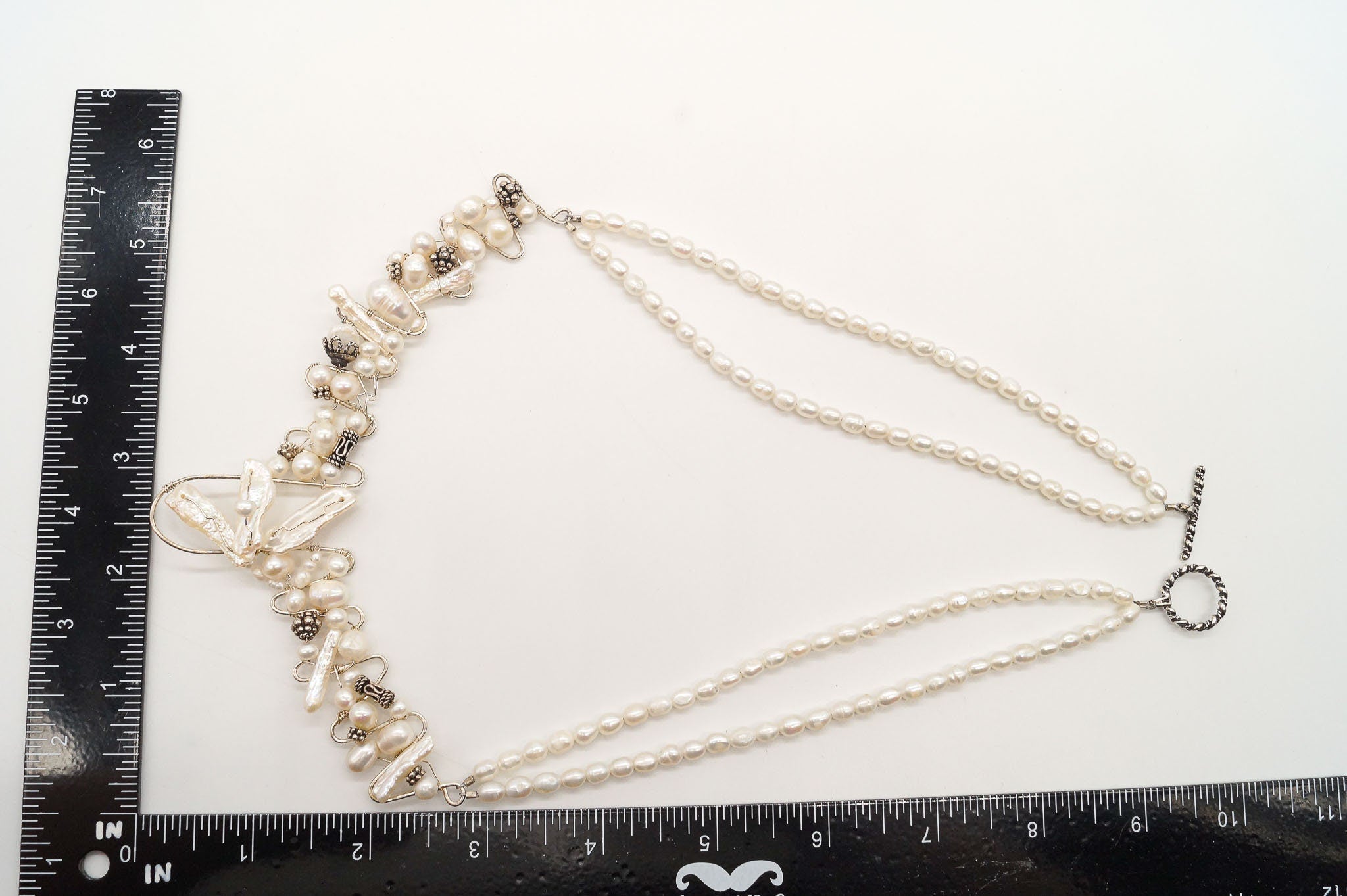 Vintage Pearls Beads Filigree Sterling Silver Necklace | Jewelry > Necklaces > Pendants | Wiccan Center