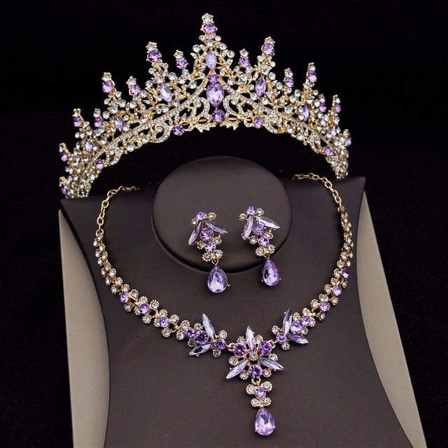 Royal Queen Bridal Jewelry Sets For Women Luxury Tiaras Crow | 0 | Wiccan Center