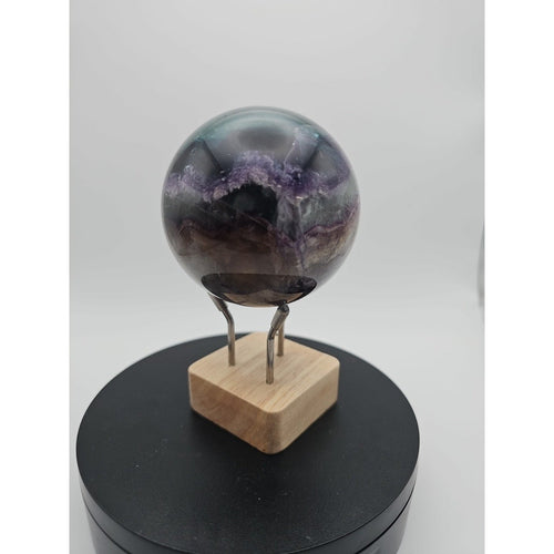 1.5LB Natural Colorful Fluorite Ball Quartz Crystal Energy Sphere crystal | Crystal Spheres & Eggs | Wiccan Center