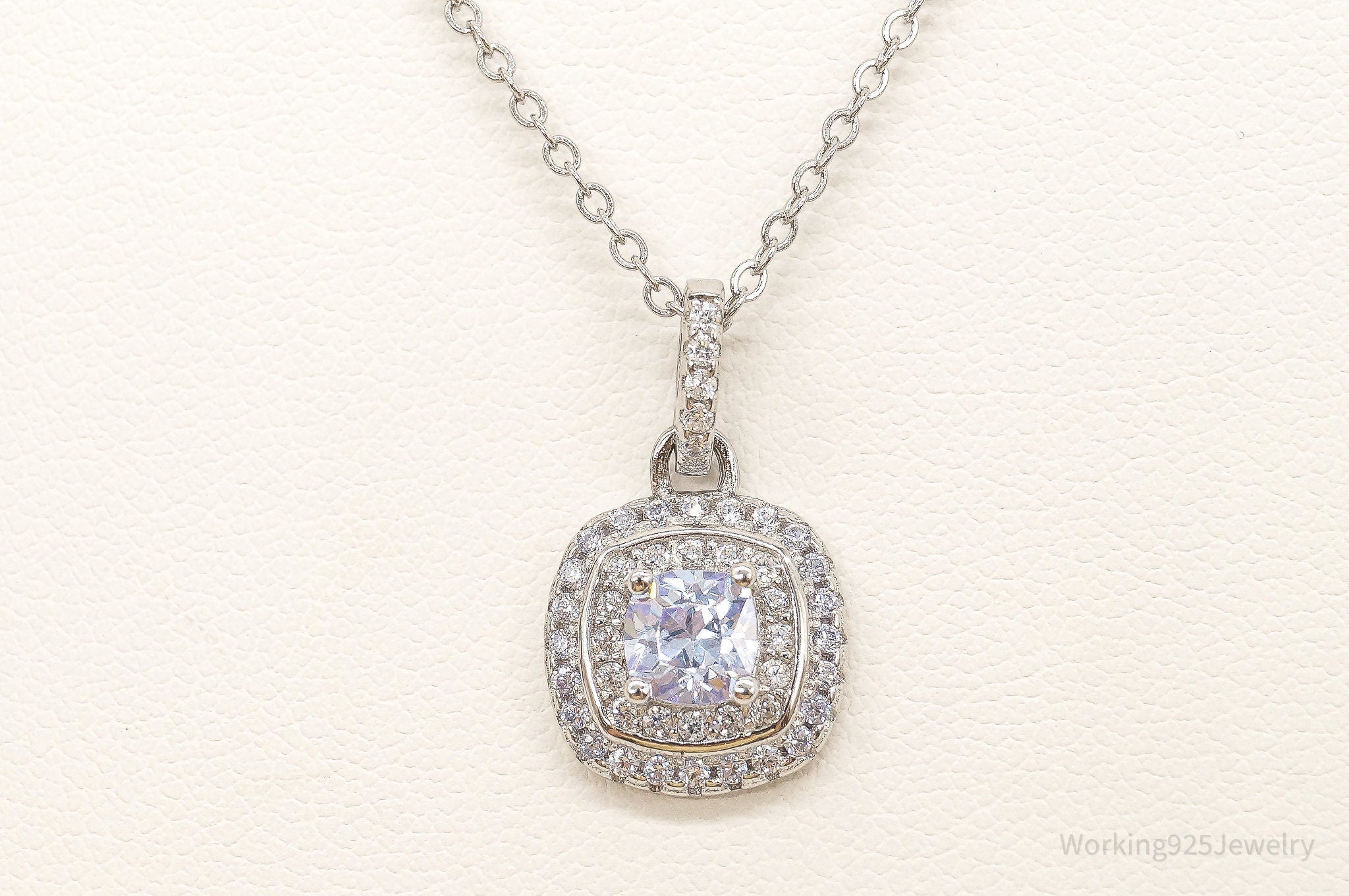 Designer Ryze Cubic Zirconia Sterling Silver Necklace | Jewelry > Necklaces > Pendants | Wiccan Center