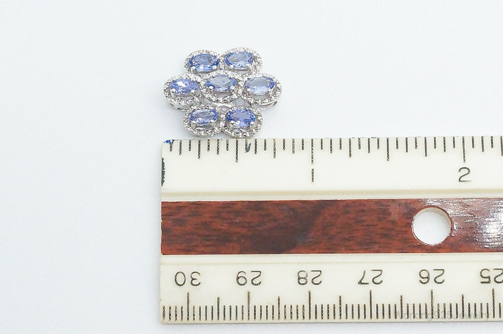 Designer Stauer Iolite Cubic Zirconia Sterling Silver Pendant | Jewelry > Necklaces > Pendants | Wiccan Center