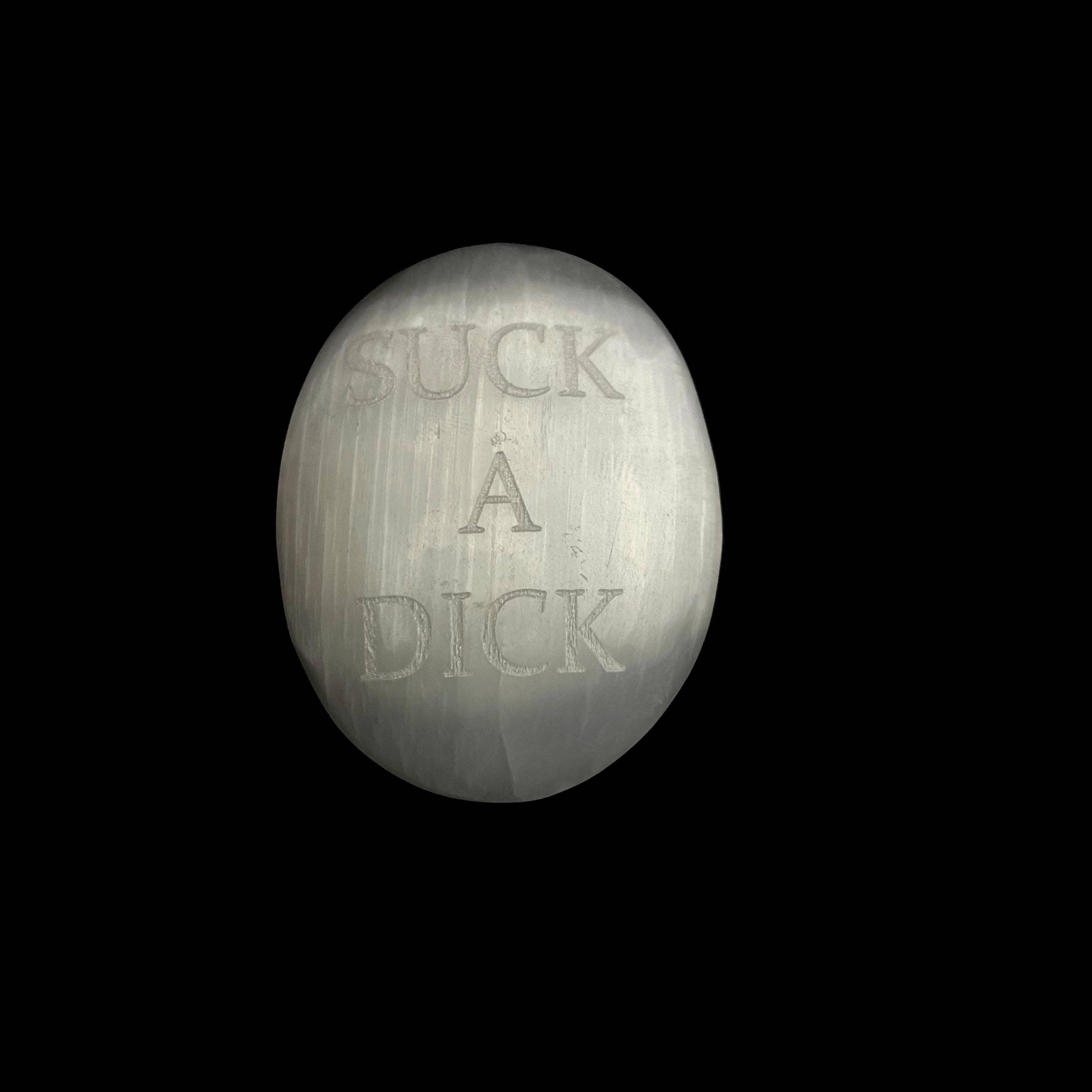 Humorous Selenite Palm Stones