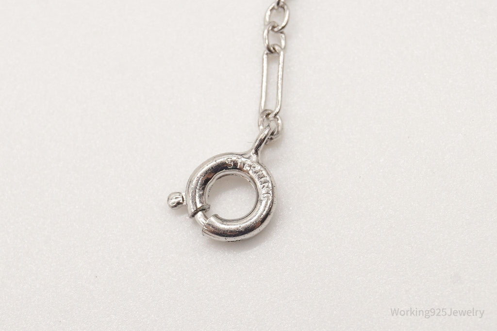 Antique Pink Stone Sterling Silver Necklace | Jewelry > Necklaces > Pendants | Wiccan Center