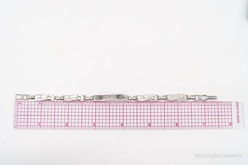 Vintage Designer LaMode Name ID Bar Sterling Silver Bracelet | Jewelry > Bracelets | Wiccan Center