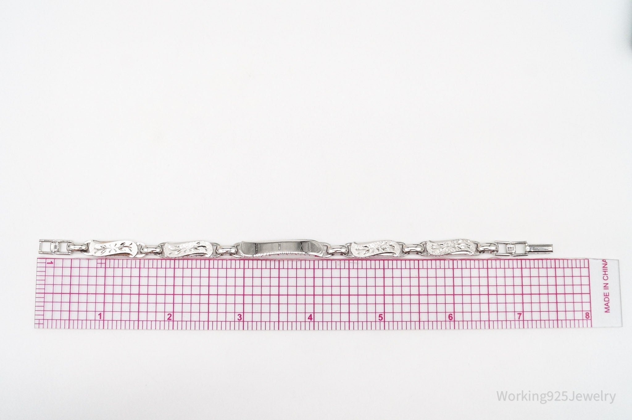 Vintage Designer LaMode Name ID Bar Sterling Silver Bracelet | Jewelry > Bracelets | Wiccan Center