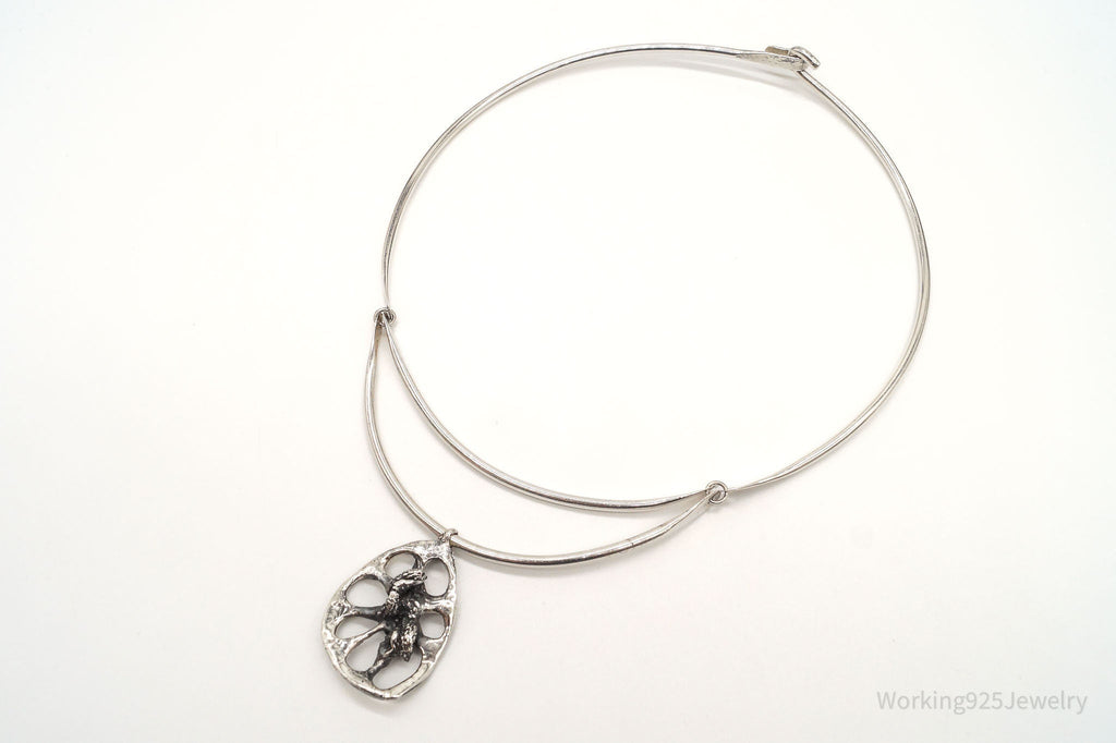 Unique RARE Vintage Cotter Brutalist Silver Necklace | Jewelry > Necklaces > Pendants | Wiccan Center