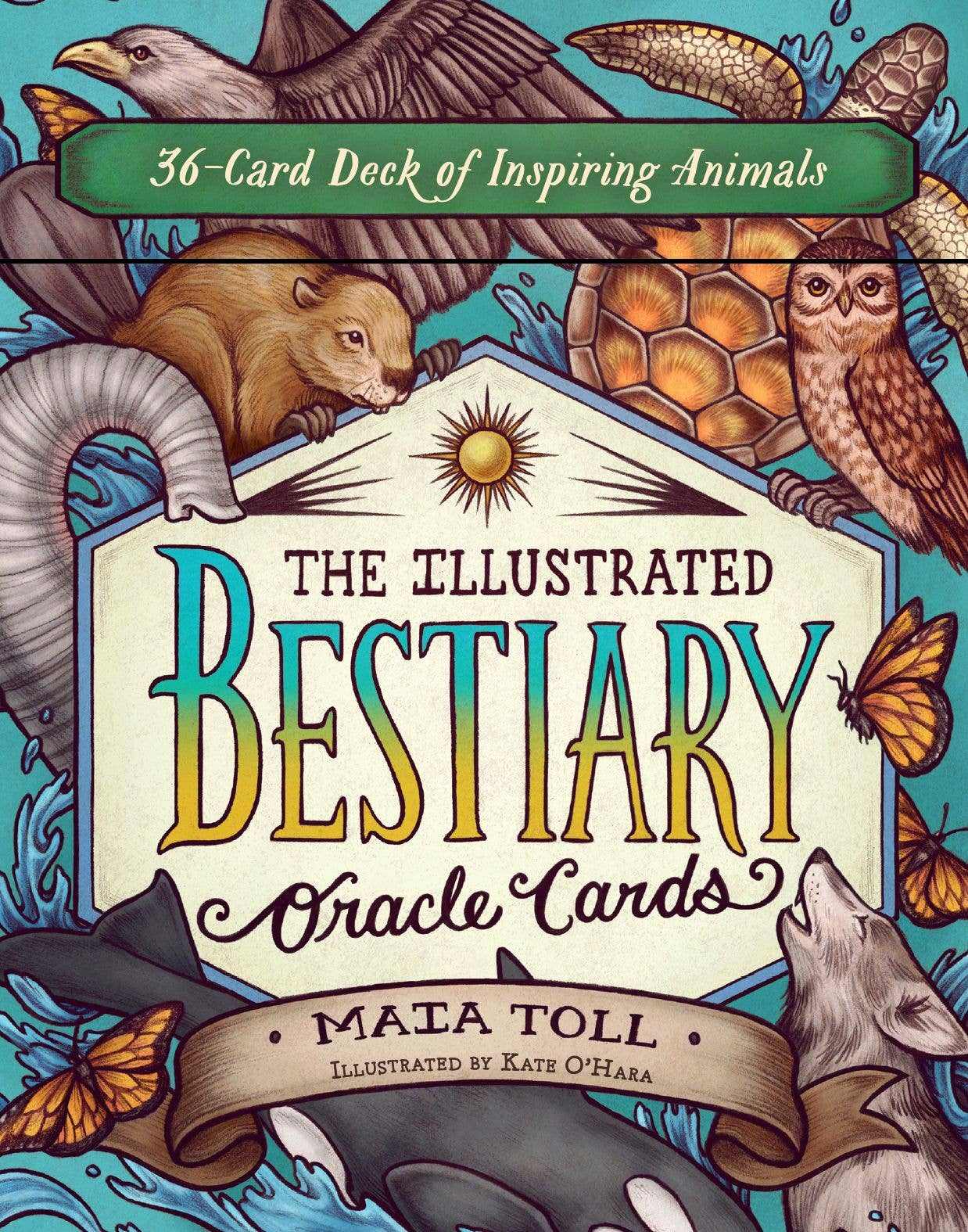 The Illustrated Bestiary Oracle Cards by Maia Toll | Sacred Book Store | Wiccan Center