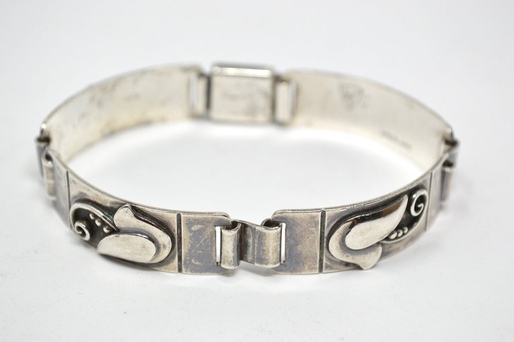 Rare Vintage Laurence Foss Modernist Sterling Silver Bracelet - Georg Jensen | Jewelry > Bracelets | Wiccan Center