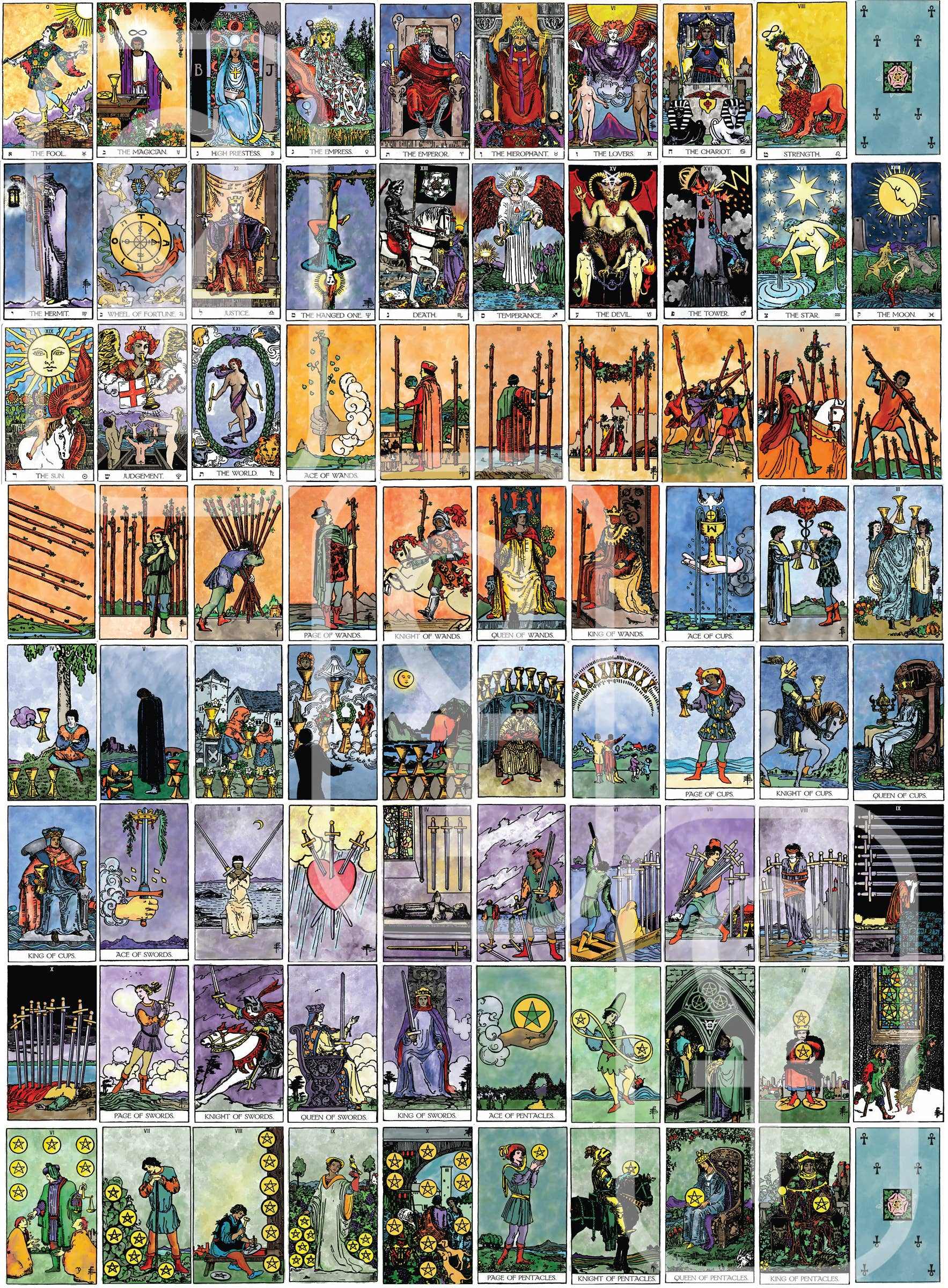 The Weiser Tarot Card Sticker Book: Over 2,500 Stickers | Sacred Book Store | Wiccan Center