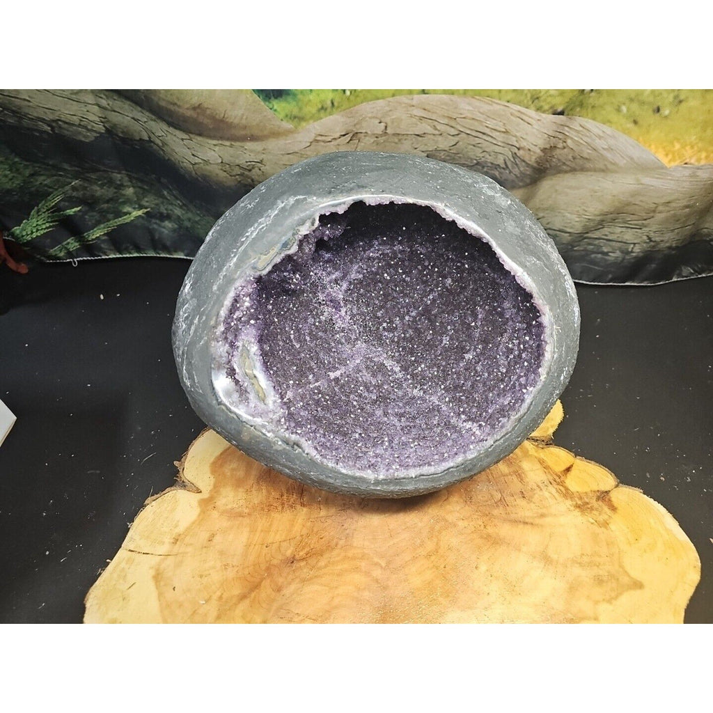 Raw Amethyst Money Bag Geode — 16.8 lbs, Abundance & Reiki Energy Crystal | CrystalCloud Company | Geodes & Clusters | Wiccan Center
