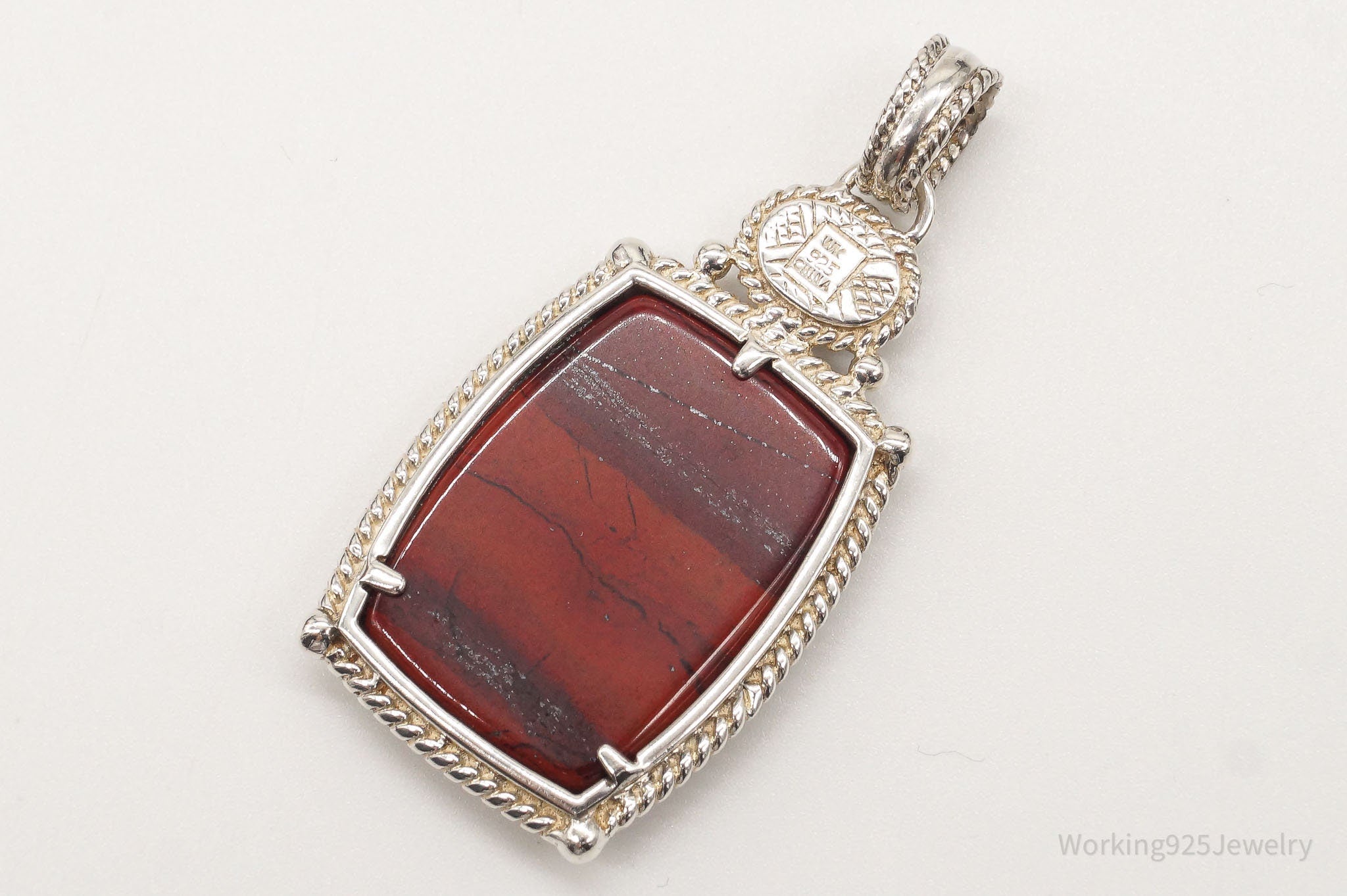 Large Designer Whitney Kelly Red Jasper Garnet Sterling Silver Pendant | Jewelry > Necklaces > Pendants | Wiccan Center