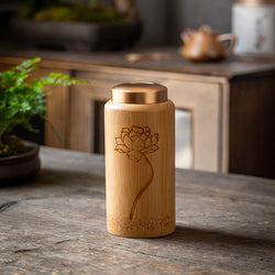 Eco-Luxe Pure Bamboo Storage Canister | Food Storage | Wiccan Center