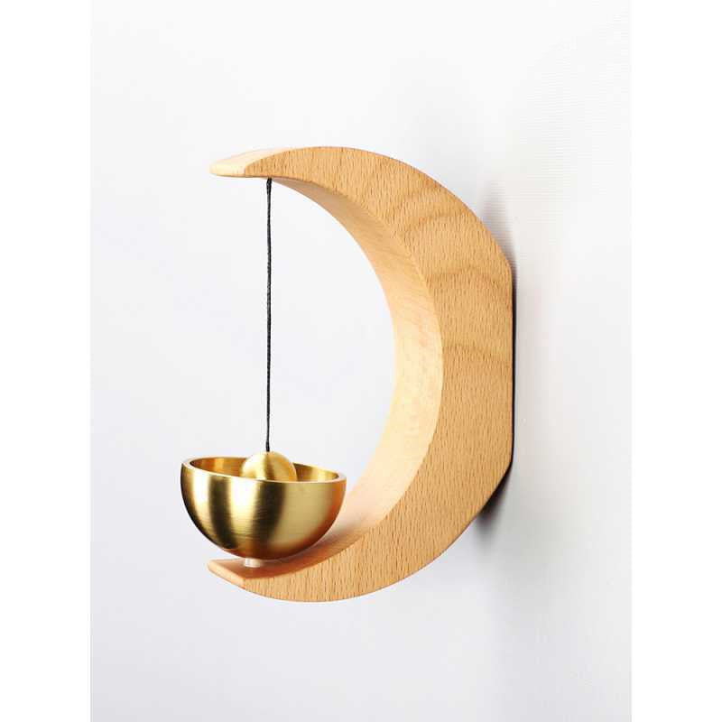 Japanese Suction Wind Chime Solid Wood and Reminder Bell