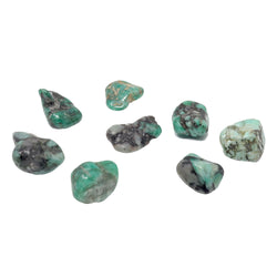 Tumbled Emerald in Mica Schist (Singles) | Crystals & Minerals > Specimens | Wiccan Center