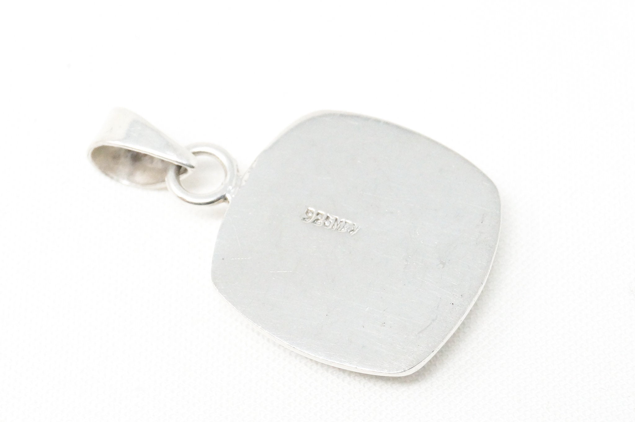 Vintage Mexico Art Deco Rainbow Foil Sterling Silver Necklace Pendant | Jewelry > Necklaces > Pendants | Wiccan Center